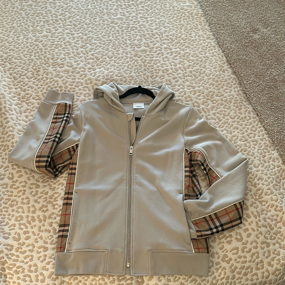 Burberry zip up hoodie